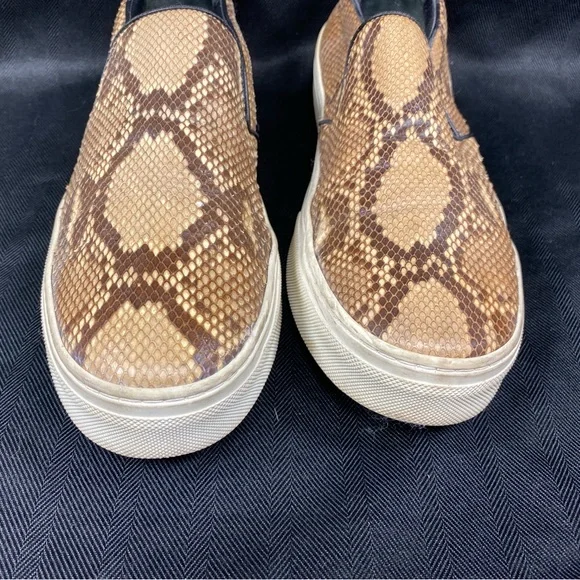 Celine Python Snakeskin Slip-on Sneakers Skater Almond Toe - Picture 2 of 14